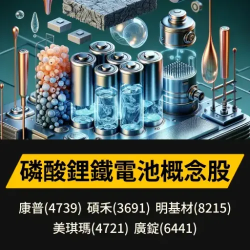 磷酸鋰鐵電池概念股